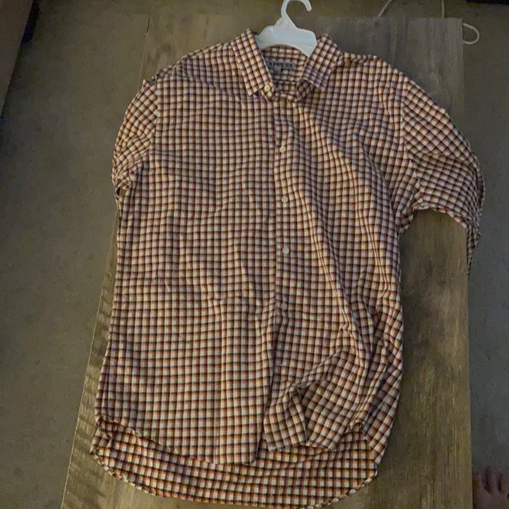 Express XL - Orange/Black button up